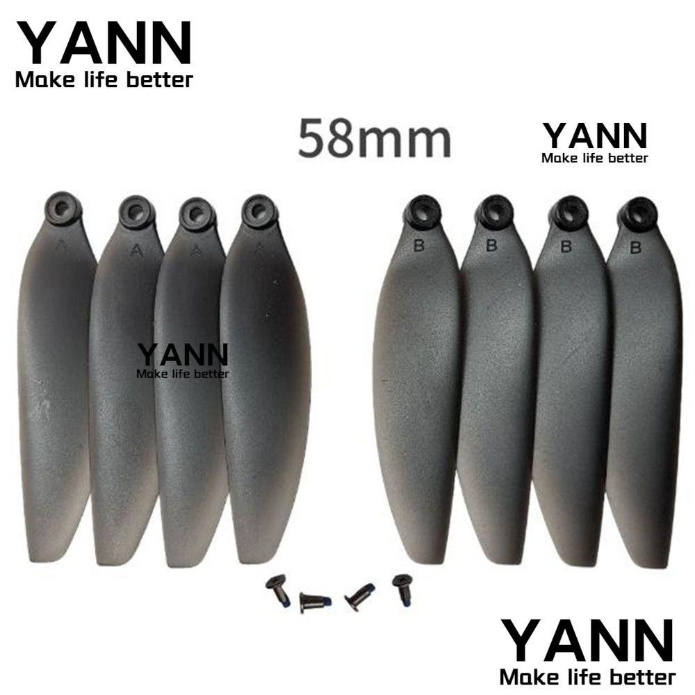 YANN ใบพัดพับใบมีด, Universal สีดํารีโมทคอนโทรล Drone อะไหล่,พลาสติก 58 มม./66 มม.Quadcopterอะไหล่สํ