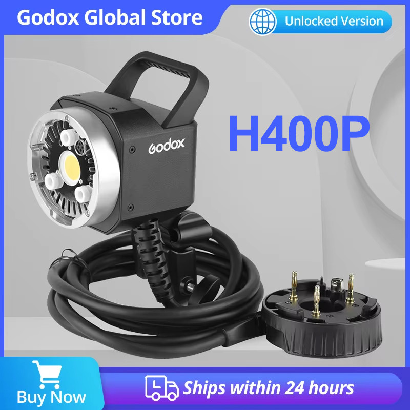 Godox Flash Strobe H400P หัวแฟลช Bowens Mount Off-flash หัวขยายมือถือสําหรับ Godox WITSTRO AD400Pro 