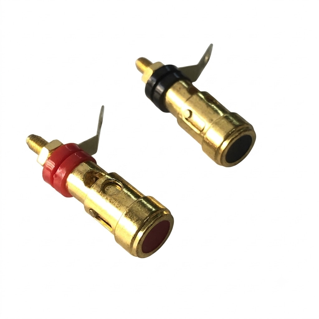 Binding Post Gold Push Clip