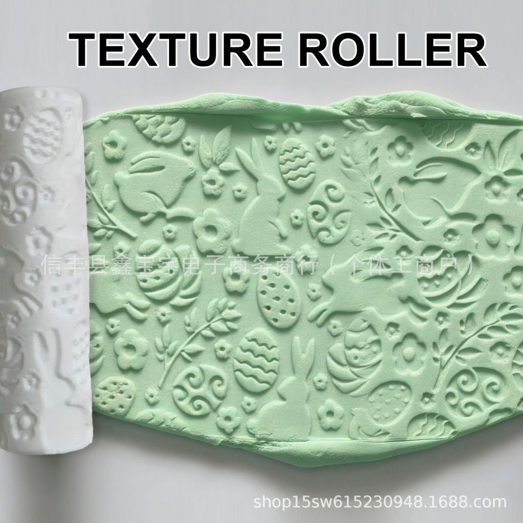 3D การพิมพ์ Roller อีสเตอร์กระต่าย อีสเตอร์ไข่ Texture Roller Roller ของเล่นเครื่องประดับ DMFL