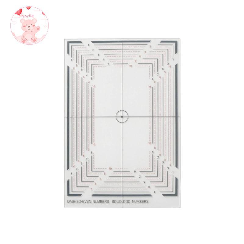 [Whbadguy] Trading Card Centering Tool Transparent Card Centering Tool สี่เหลี่ยมติดทนนานสําหรับนักส