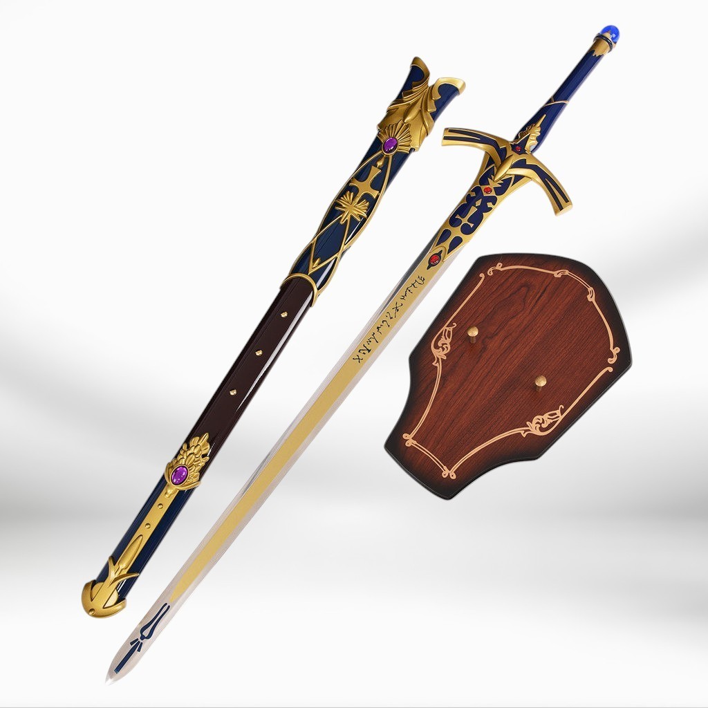 [พรีออเดอร์] ดาบ Excalibur / Caliburn ของ Saber จาก Fate วัสดุโลหะ ดาบคอสเพลย์ ไม่ลับคม