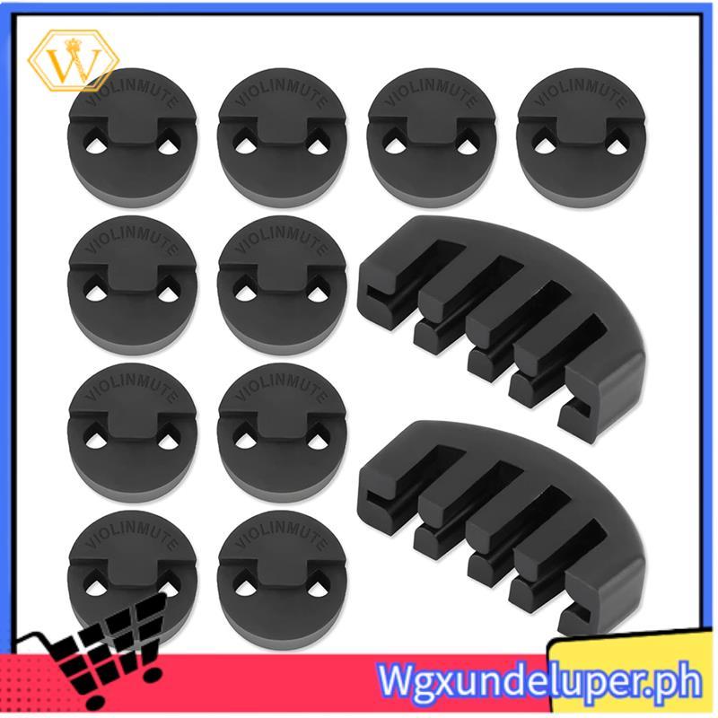 WViolin Practice Mute Set, Round Mute สําหรับไวโอลินและไวโอลินฝึก Mute,Violin เงียบ Fiddle เงียบ