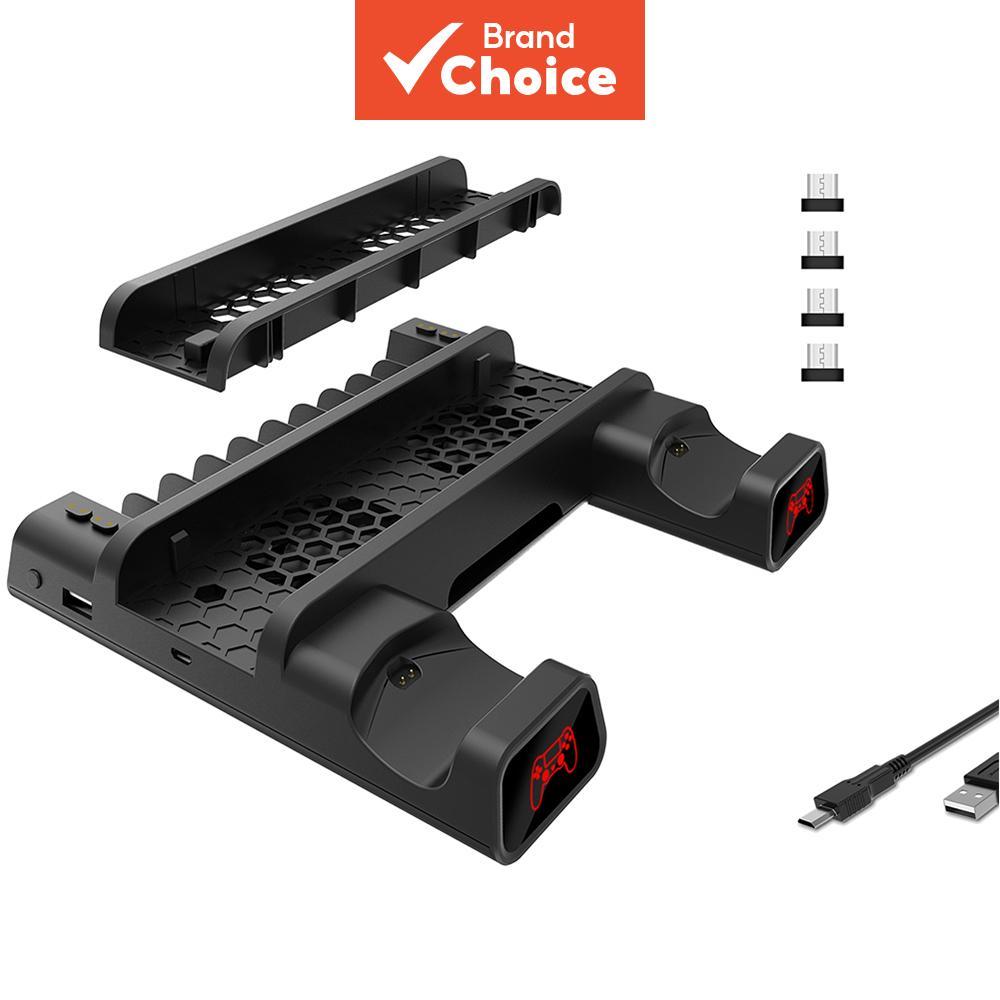 ขาตั้งอเนกประสงค์ DOBE TP4-19076 ใช้งานได้กับเครื่องเกม PS4 ทุกรุ่น มีช่องเก็บแผ่นเกม 10 ช่อง พอร์ตต่อขยาย USB ช่วยระบายความร้อน