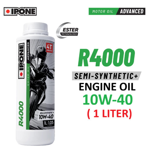 IPONE R4000 MOTORCYCLE 10W-40 SCOOTER / น้ํามันเครื่องกึ่งสังเคราะห์ SEMI สําหรับน้ํามันมอเตอร์ไซค์ 