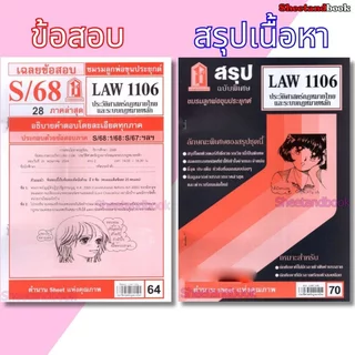 ชีทราม LAW1106 LAW4062 ประวัติศาสตร์กฎหมายไทยและระบบกฎหมายหลัก Sheetandbook