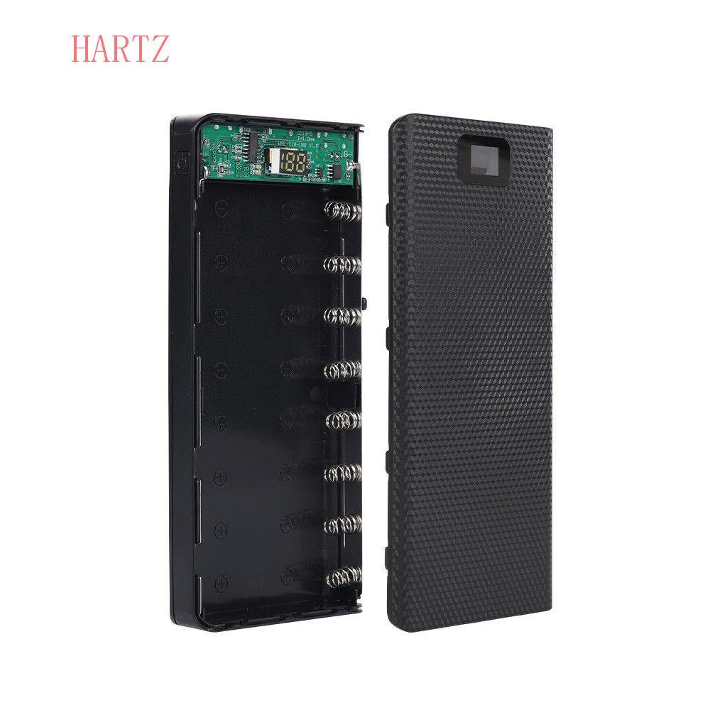 HARTZ Battery Charger Box DIY Micro USB Holder Charger Box Battery Box LCD Digital Display Case