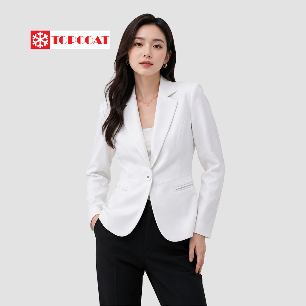 TOPCOAT สูทผู้หญิงทำงาน (Diana) เข้ารูป ดำ ขาว ชมพู แดงไวน์ 