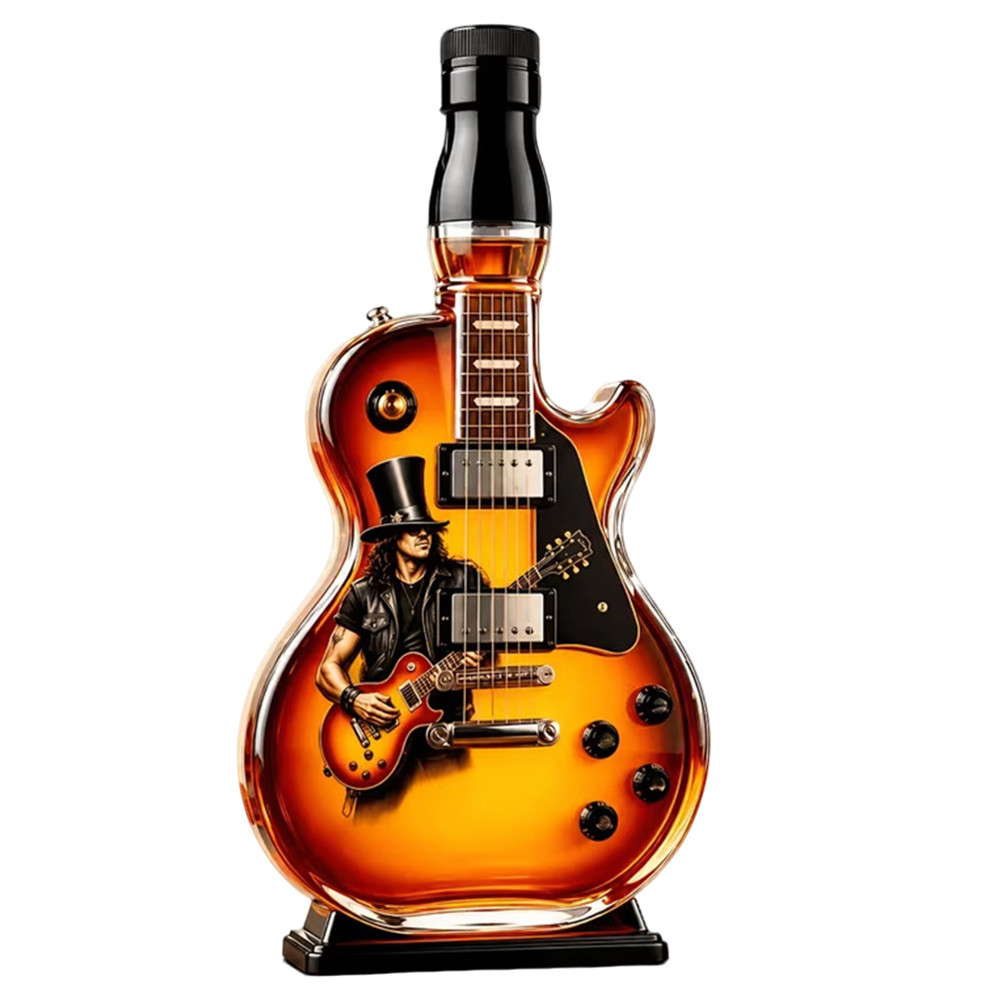 Whiskey Wine Bottle Decoration Guitar Shape Red Wine Bottle Whiskey Wine Bottle