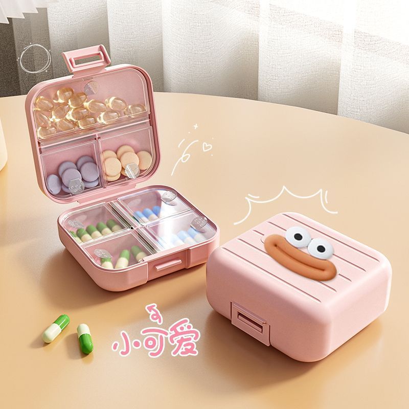 盒便捷一日& 三餐密封防潮一周七天分装随身品分装食品级盒Portable Box, Three Meals A Day, Portable Item Packaging And Storage Box