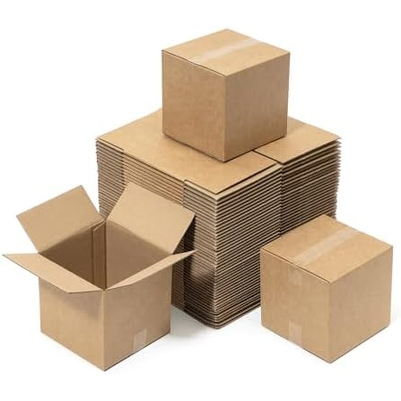 8x6x4" S Shipping Boxes 50 Pack - บรรจุภัณฑ์กล่องกระดาษกระดาษลูกฟูกสําหรับธุรกิจ S - อุปกรณ์บรรจุ Ma