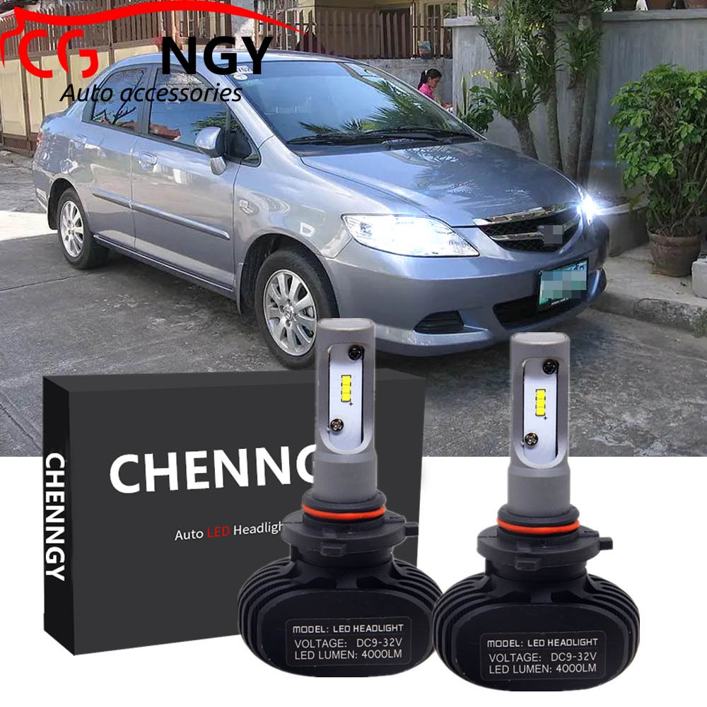 สําหรับHonda City SEL (ปี 2002 - 2008) LEDไฟหน้าไฟหน้าหลอดไฟBH 6000K 12V-32V