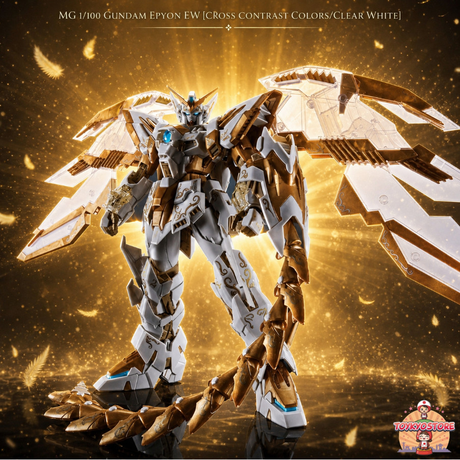 Bandai MG 1/100 Gundam Epyon EW [CROSS CONTRAST COLORS/CLEAR WHITE] Pre-colored Plastic Model Kit