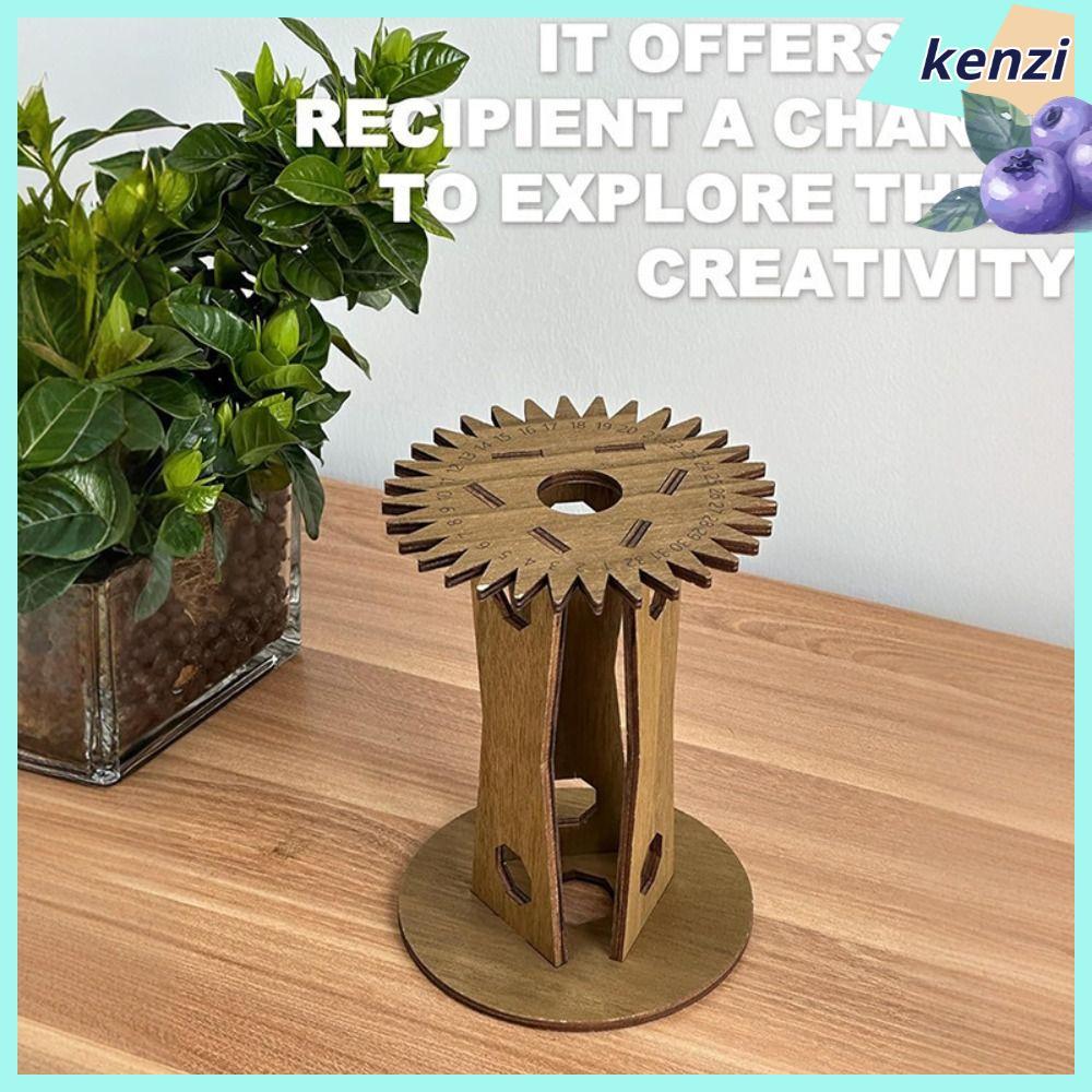 KENZI Kumihimo Marudai Disk, เชือกมือแนวตั้งไม้ Braiding Disk, DIY Handmade สร้อยข้อมือทอแผ่น