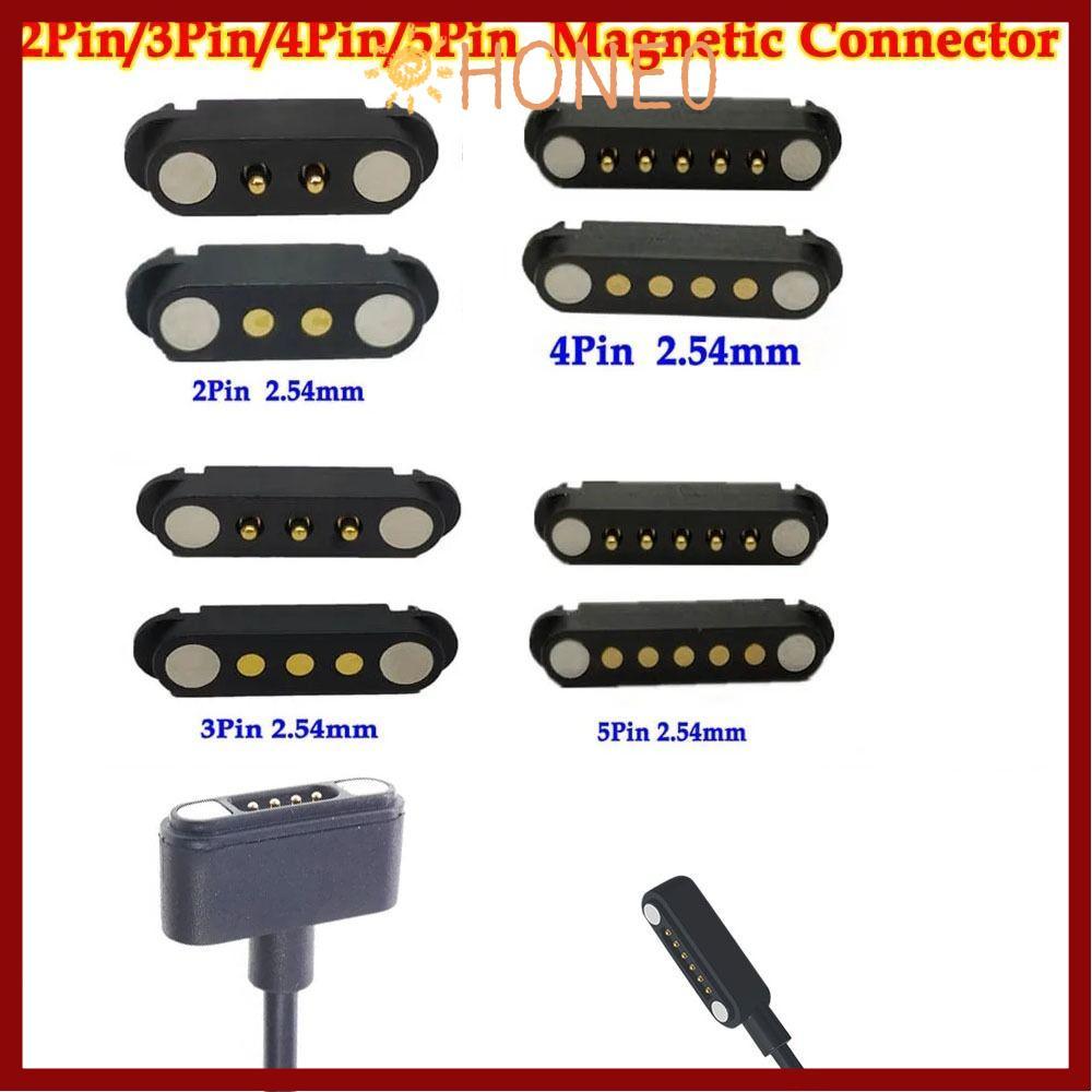 HONE DC Magnetic Pogo Pin Connector, 2A 2Pin 3Pin 4Pin 5Pin Pogopin Magnetic Connector, Spacing 2.54mm High Current กันน้ํา Magnetic Contact Connector