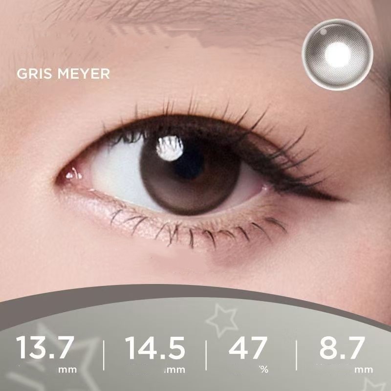 1 กล่อง (บรรจุ 10 ชิ้น) Moody ยี่ห้อถ่วงน้ําหนัก/แกนแก้ไขเลนส์เรืองแสงเกรด 0-8.00 Gris Meyer คอนแทคเ
