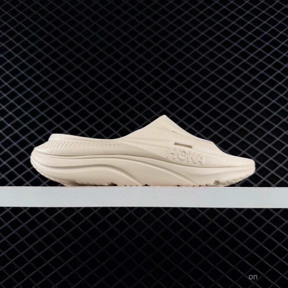 Hoka One One Ora Recovery Slide 3 รองเท้าแตะสําหรับผู้ชายและผู้หญิงกลางแจ้งรองเท้าแตะแบน EVA 58N9 NW