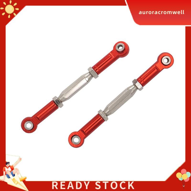 In Stock 2 ชิ้นโลหะปรับพวงมาลัย Link Pull Rod สําหรับ 5807 HQ727 1/10 RC รถอะไหล่อัพเกรด,1