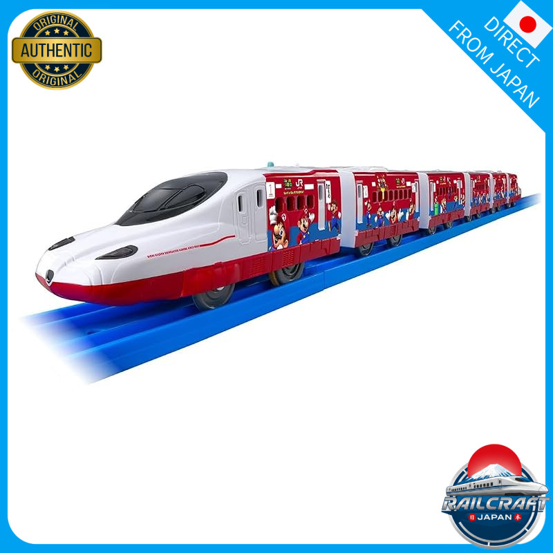 TAKARA TOMY Plarail JR Kyushu Super Mario Train Nishi-Kyushu Shinkansen Kamome Toy for ages 3 and up