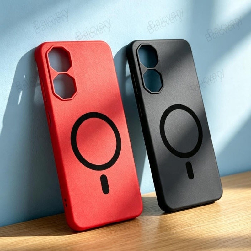 Soft Matte Case สําหรับ ZTE Nubia Neo 2 5G 2024 Z2352N พร้อมสติกเกอร์แม่เหล็ก