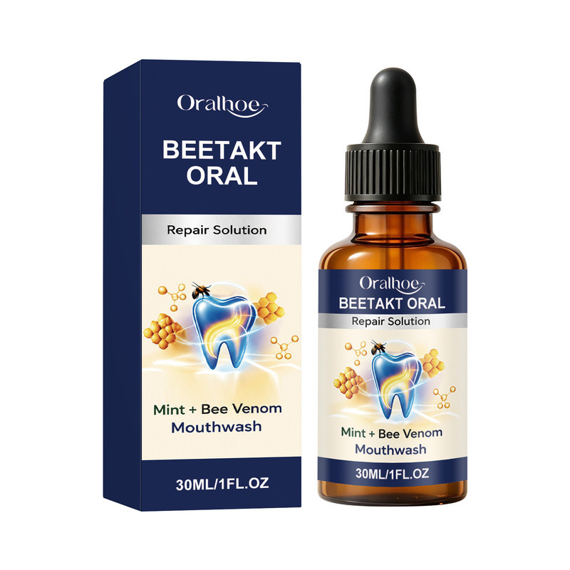 พร้อมสต็อก Bee Venom Oral Care Liquid ทําความสะอาดอย่างอ่อนโยนช่องปากทุกวันผิวฟันสบายสะดวก Care Q081