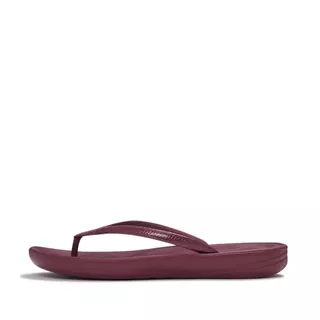 FITFLOP IQUSHION GLITTER ERGONOMIC รองเท้าแตะผู้หญิง รุ่น IE9-E19 สี RED