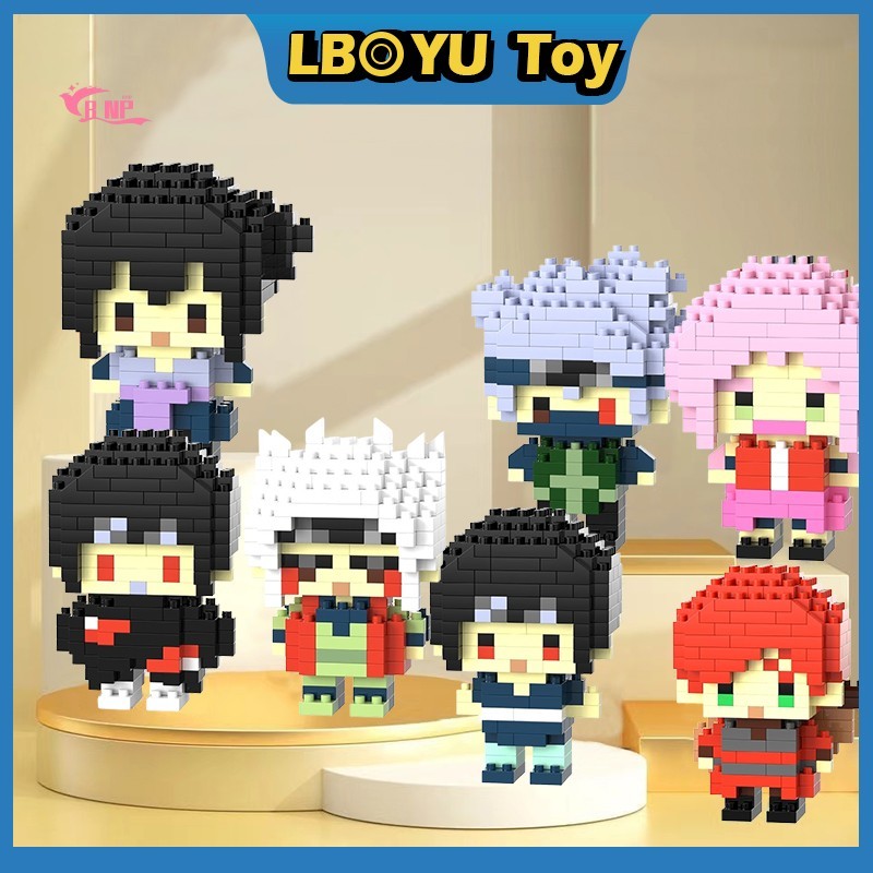 Naruto Anime Building Blocks Kakashi 3D ของเล่นสําหรับเด็กของขวัญเด็ก