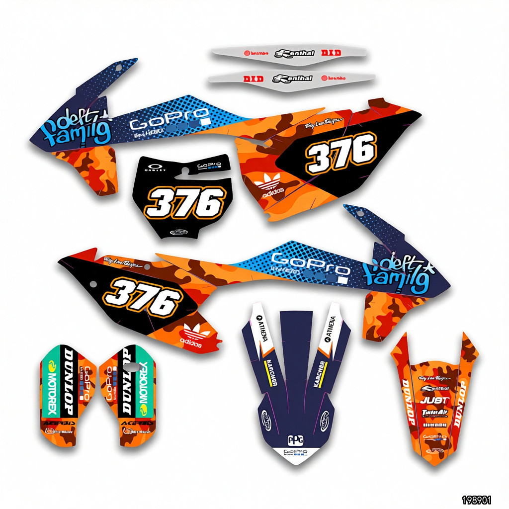 เหมาะสําหรับ KTM17-19EXC16-18SX-F Keweisi K16 Decal Beautification สติกเกอร์#7255
