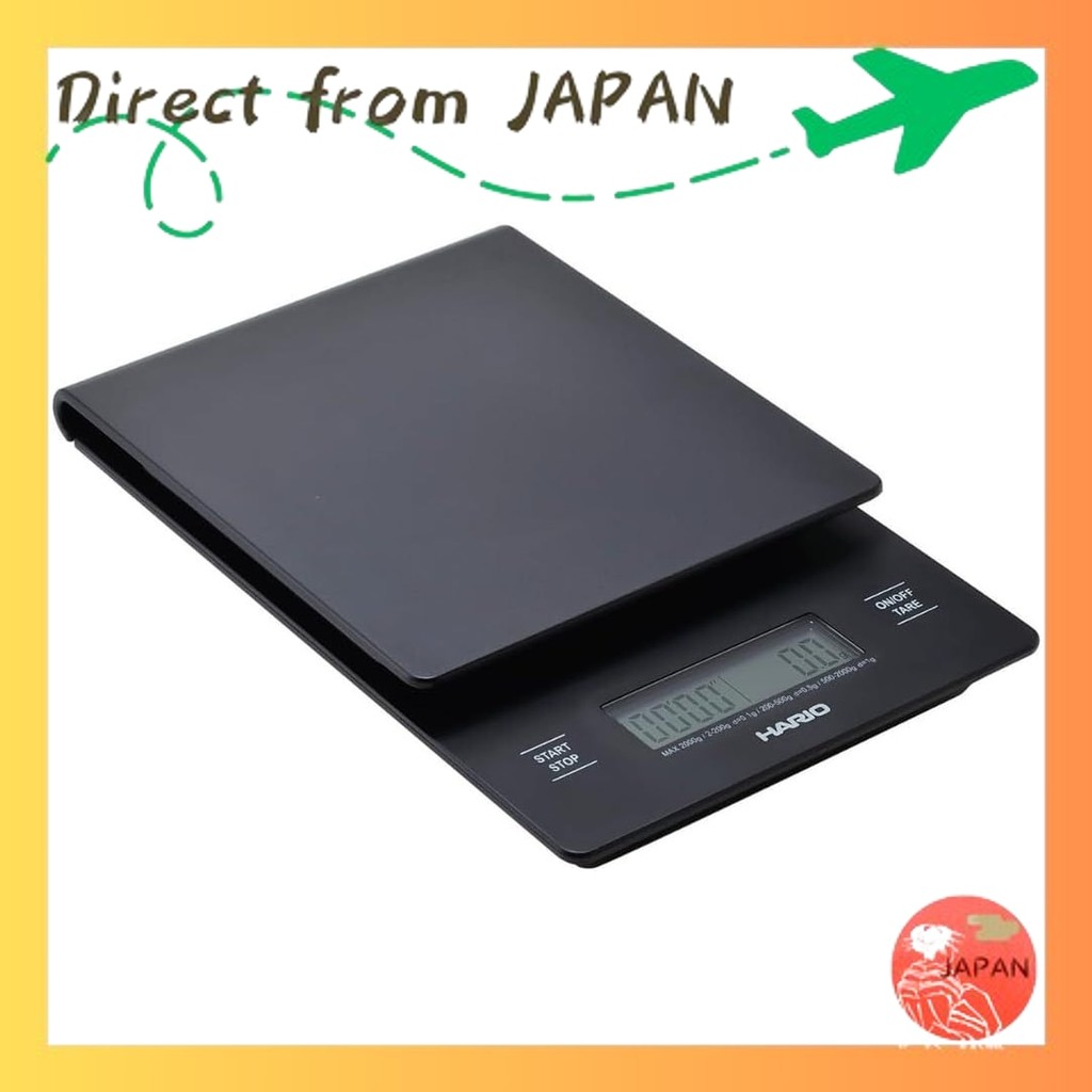 HARIO V60 Drip Scale Black Coffee Scale Measuring Present Gift VSTN-2000BThe Happiness Store