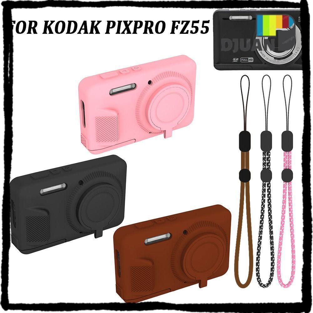 DUOJUAN Body Cover,ซิลิโคนพร้อมเชือกเส้นเล็กป้องกันกล้อง,Anti-ScratchกันกระแทกผิวสําหรับKODAK PIXPRO