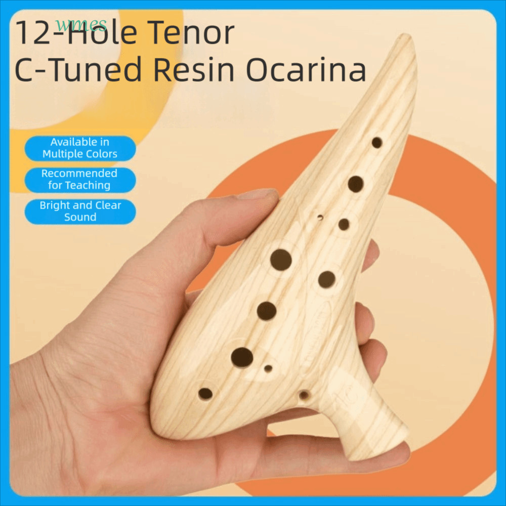 WMES1ZA 12 หลุม Ocarina, Alto C Tone Professional คุณภาพ Ocarina เครื่องมือ, Elegant Soft เสียงขนาดเ