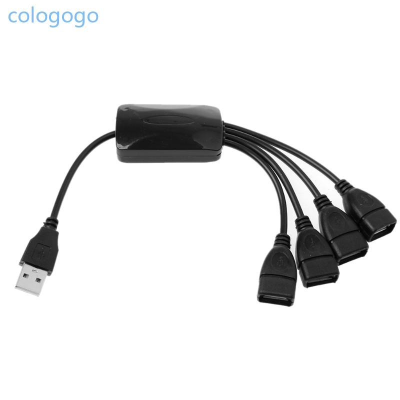COLO ทนทาน USB 2 0 HUB 480Mbps Hub Splitter 25 ซม.สาย USB ความยาวฮับ USB
