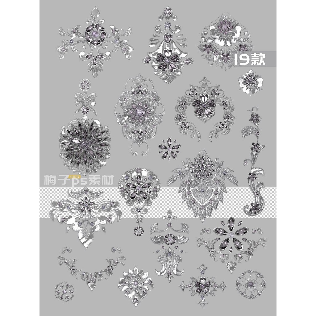 3png-14-2 เครื่องประดับเงินโบราณ Western สไตล์ Silver Headwear ต่างหูเครื่องประดับคอ Buckle-ฟรี ps ว