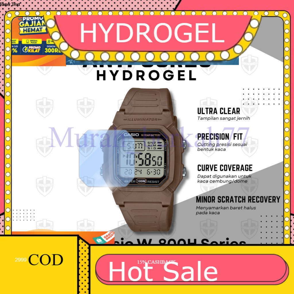 HYDROGEL ไฮโดรเจลป้องกันรอยขีดข่วน Casio W800H W 800 W800