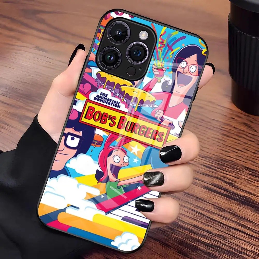 BK-1 B-Bobs B-Burgersการ์ตูนเคสโทรศัพท์สําหรับIPhone 17 Pro Max 15 Pro 18 16 14 Plus 12 13 Mini 11 P