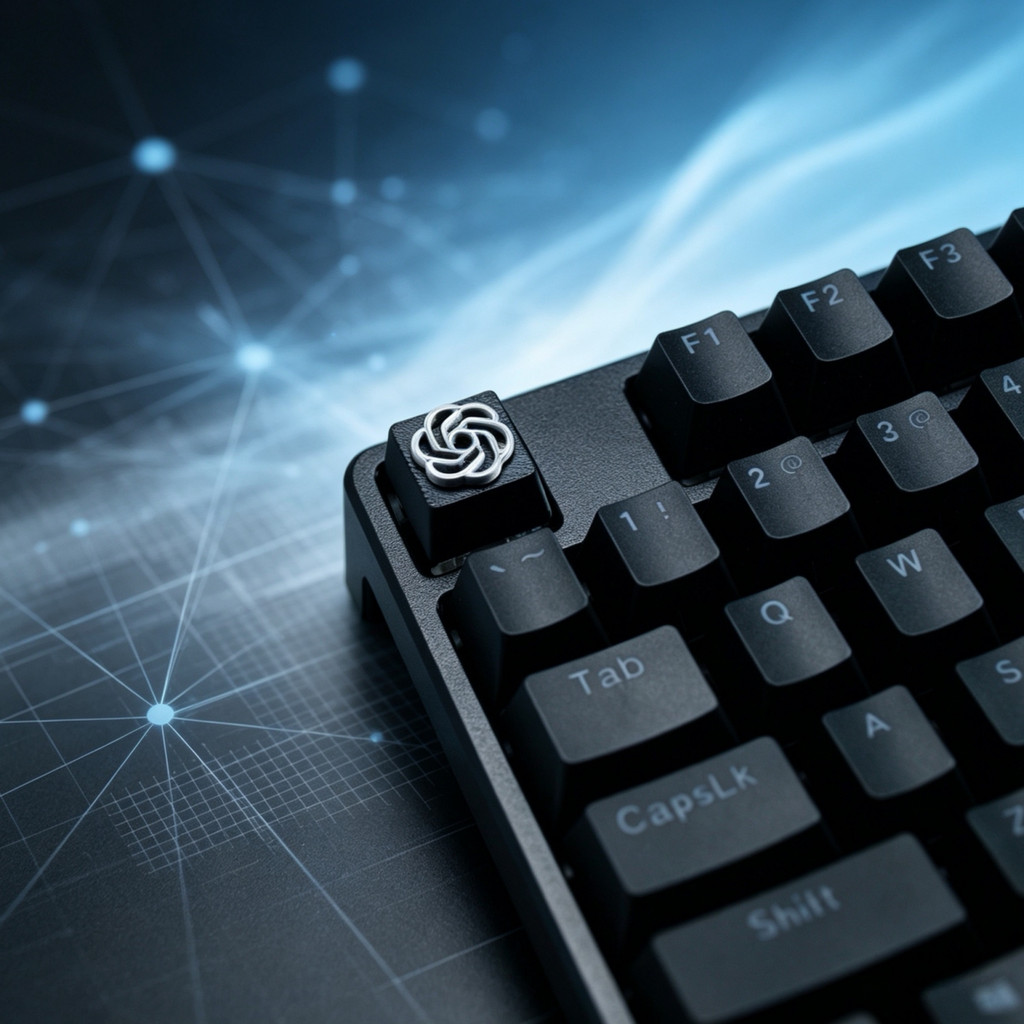 Creative OpenAI เกลียวโลโก้ที่กําหนดเองคีย์บอร์ดแบบกลไก ESC Keycap 3D การพิมพ์สามมิติที่ไม่ซ้ํากันตก