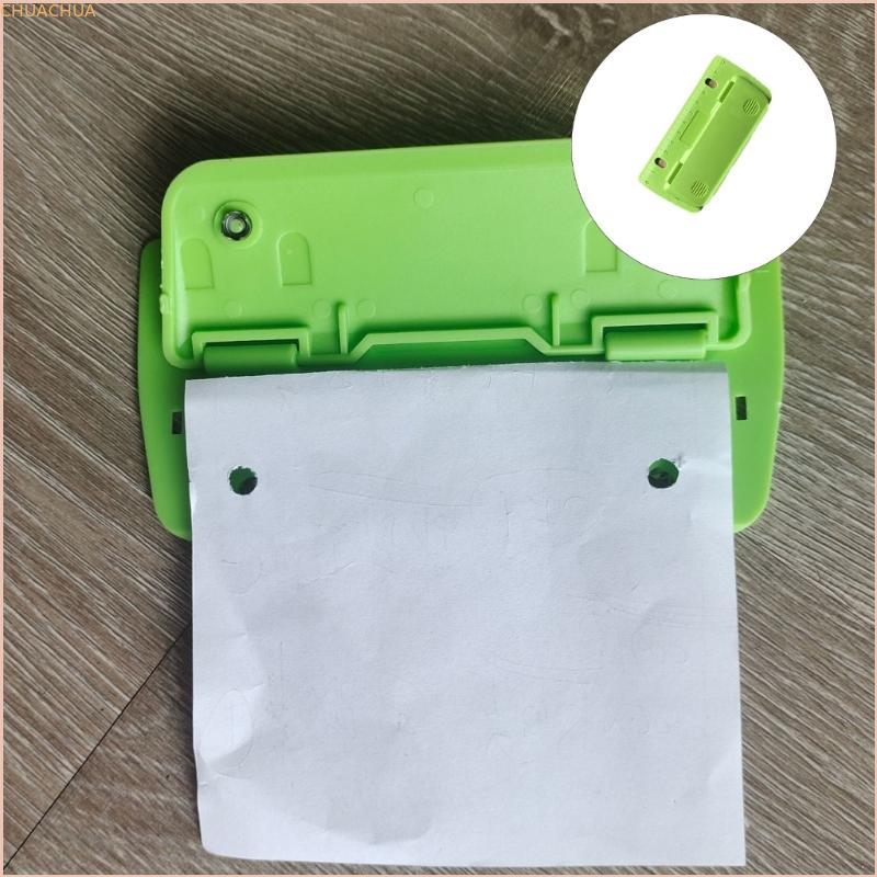 Chu 2 หลุม Punches หลวม Leaf Paper Puncher มือถือวงกลม Punches กระดาษ Punches สําหรับโน้ตบุ๊คสมุดภาพ