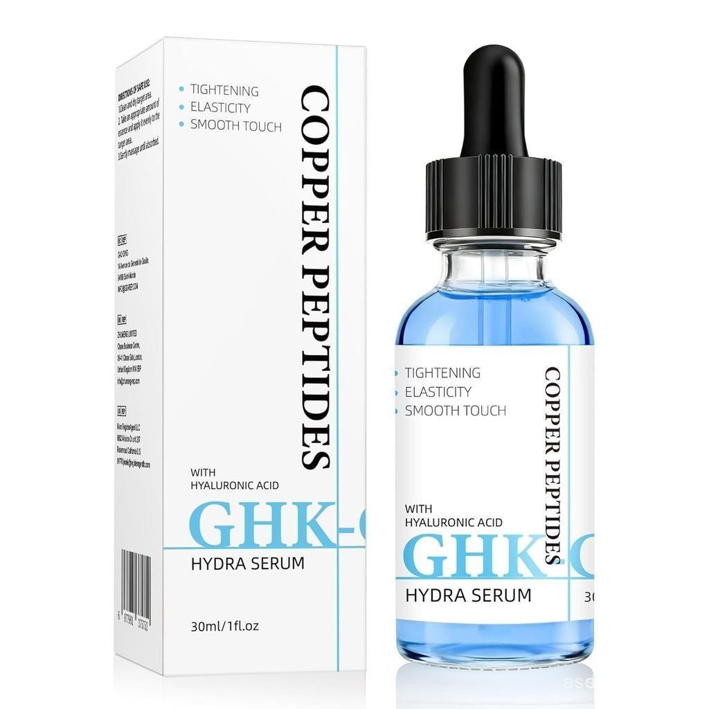 Copper Peptide GHK-Cu Moisturizing Facial Serum ประกอบด้วยกรดไฮยาลูโรนิก ใช้สําหรับผิวกระชับ รองรับค
