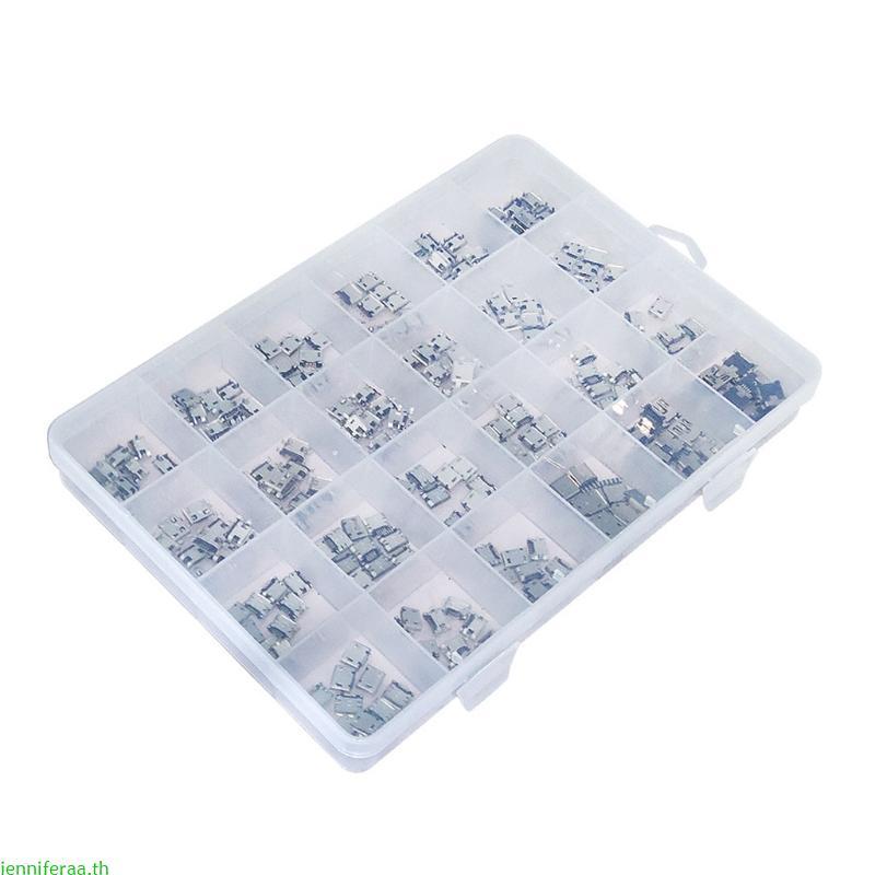 Jenniferaa Professional Micro USB Connector 24 รุ่น Micro-USB Connector โลหะคุณภาพ