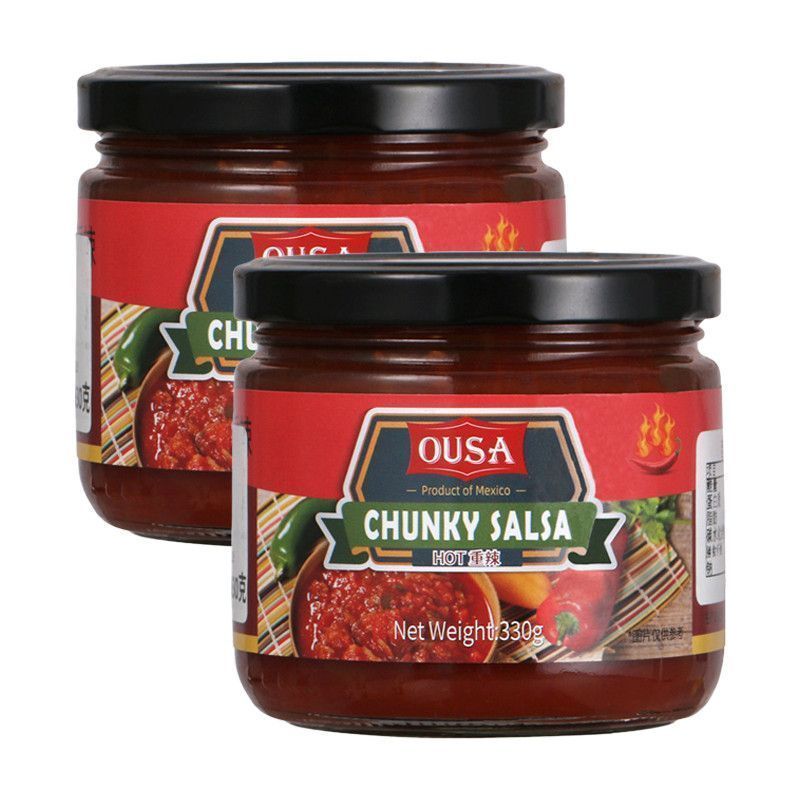 ซอส Osasha 330g ซอสพริกมะเขือเทศเผ็ดเล็กน้อยรสเม็กซิกัน Taco Taco Dipping Sauce/Zz8.25