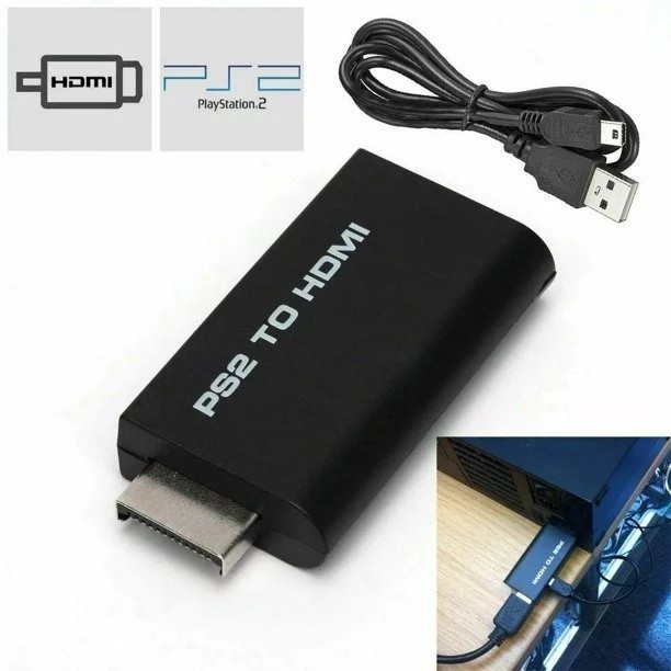 สั่งซื้อเลย! ตัวแปลง PS2 To HDMI Converter อแดปเตอร์ PS2 เป็น HD แบบพกพา ต่อเครื่องเล่น PS2 ออกทีวี 