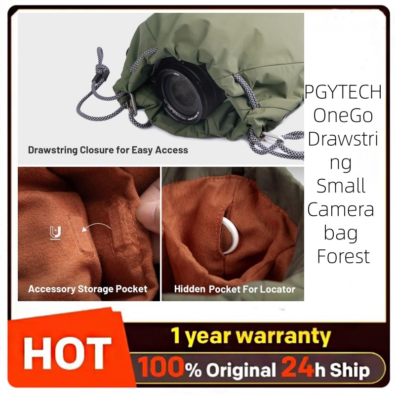 PGYTECH OneGo Drawstring Bag กระเป๋ากล้อง Mirrorless SLR เก็บเลนส์ไหล่กระเป๋ากล้องสําหรับ Fujifilm C