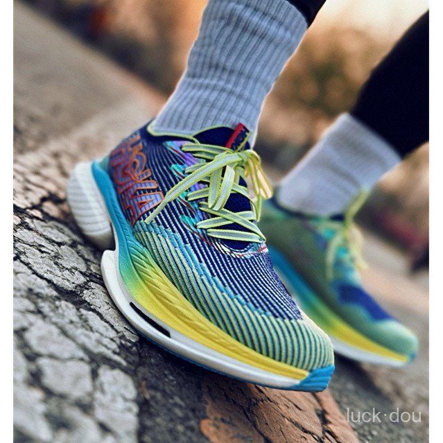 FFUG HOKA ONE ONE Cielo X1 Racing รองเท้าวิ่ง,รองเท้าวิ่งดูดซับแรงกระแทกระดับมืออาชีพ,รองเท้ากีฬาแพล
