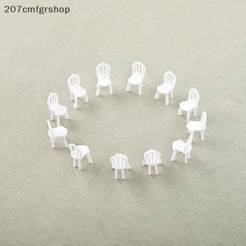 [SHOP] 8/10 ชิ้น 1:75 Scale Dinning Miniature เก้าอี้รุ่น Mini Dollhouse Furniture Decor