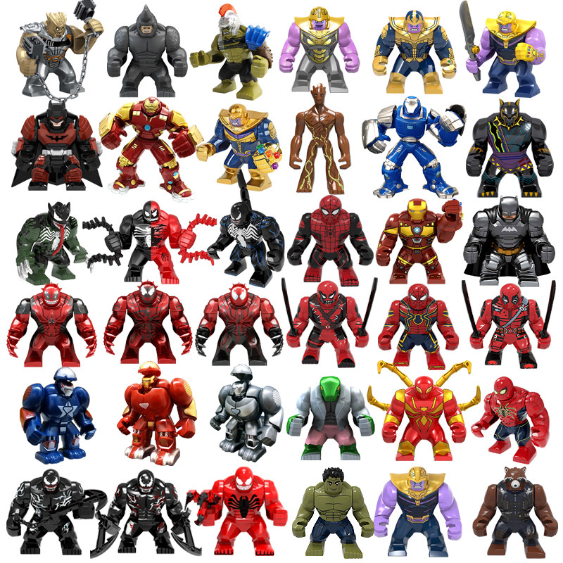 เลโก้ star wars Superhero Avengers Venom Thanos Building Blocks ตุ๊กตาผู้ใหญ่ Iron Man ประกอบของเล่น