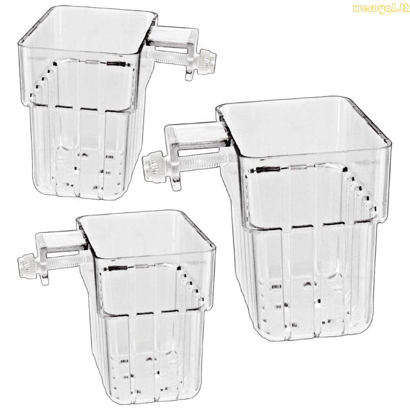 Weroyal 3lots Durability Plastomer Basket Hydroponic Soilless Meshes Net Basket