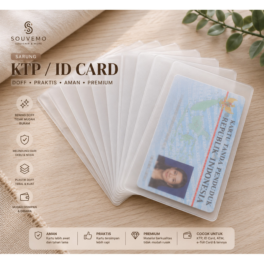 (เนื้อหา 50 ชิ้น) ฝาครอบพลาสติกสําหรับการ์ด ATM SIM KTP, ฝาครอบการ์ดสําหรับห่อ
