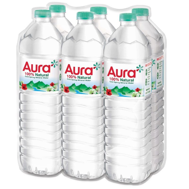 ออราน้ำแร่ 1.5ลิตร แพค 6 Aura Mineral Water 1.5ltr. Pack 6 [หมายเลขบาร์โค้ด 8850779595953 ]