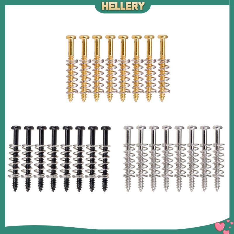 [HelleryTH] 8 ชุดกีตาร์ไฟฟ้า/เบสสกรูสปริงตรงเปลี่ยน Accs สีดํา