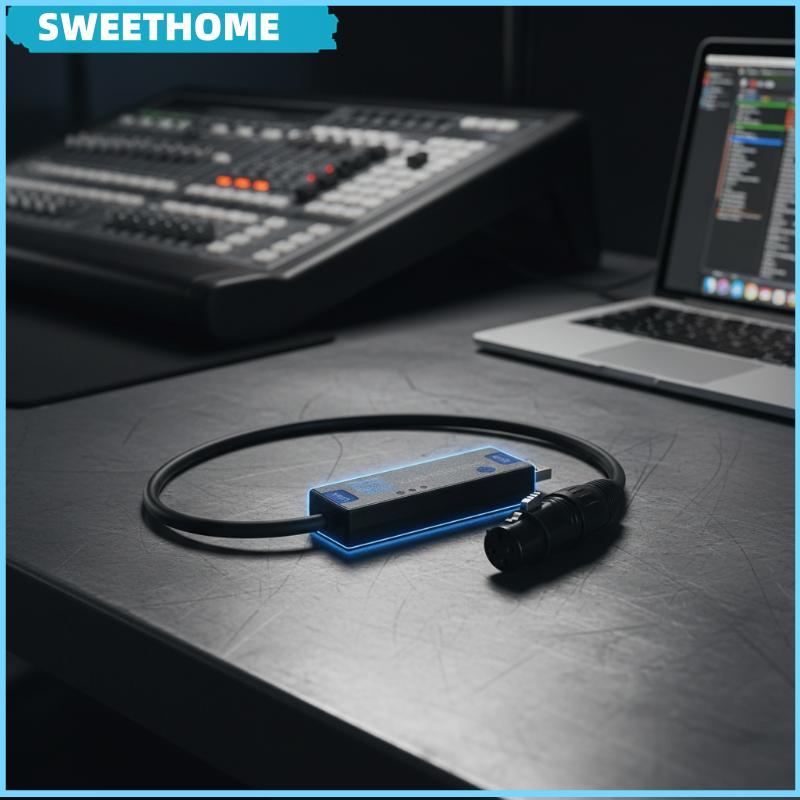SWEETHOME DMX Controller USB RMD ไร้สาย 2 4G Stage Light Mobile App Dialer สําหรับสตูดิโอกิจกรรมตกแต